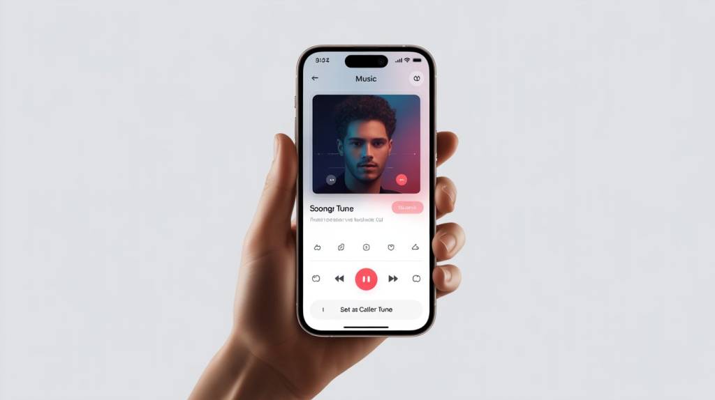 Wynk Music caller tune showing song selection and set button on smartphone
